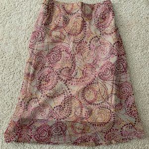 Size M Paisley Print Skirt